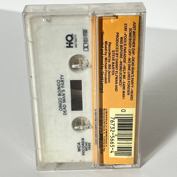 Oingo Boingo Dead Man's Party Cassette Tape MCA 1985 - Picture 3 of 6